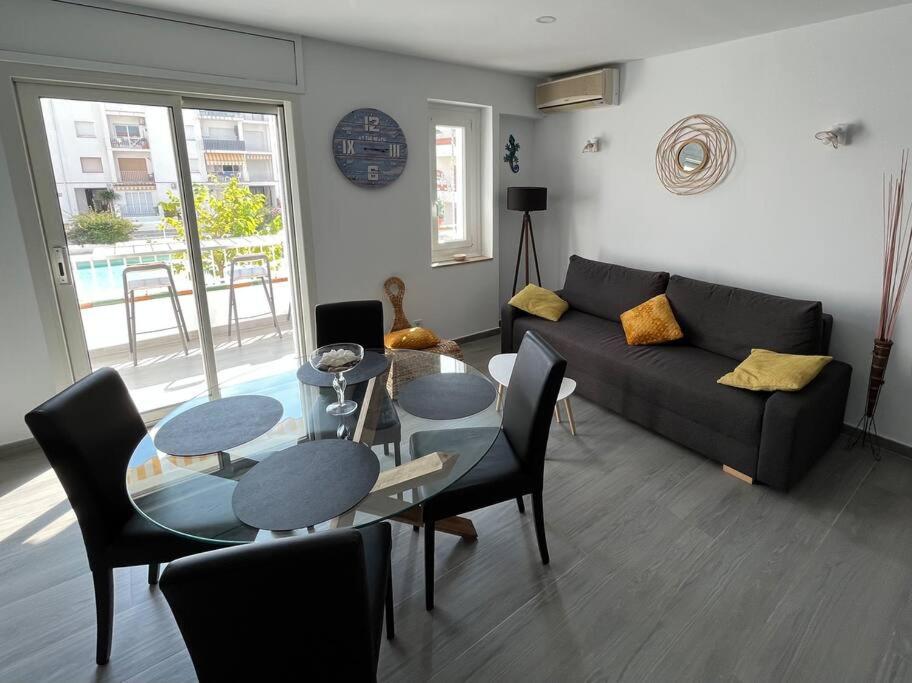 Le Canola Empuriabrava Port - 45M2 - Vue Piscine - Plage Centrale 500M- Parking Prive Gratuit Extérieur photo