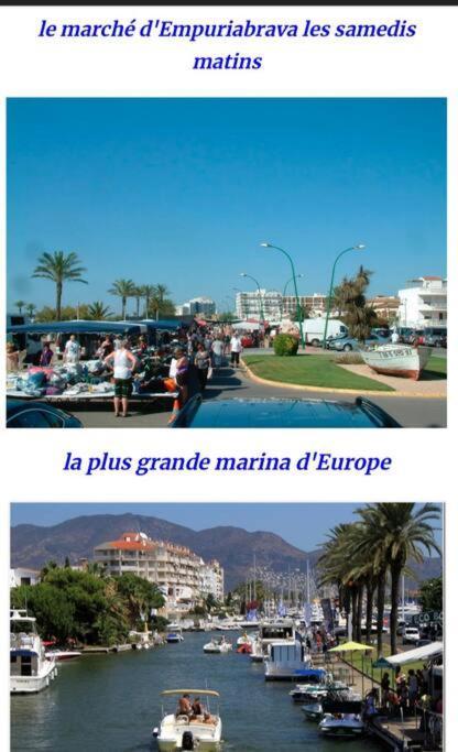 Le Canola Empuriabrava Port - 45M2 - Vue Piscine - Plage Centrale 500M- Parking Prive Gratuit Extérieur photo